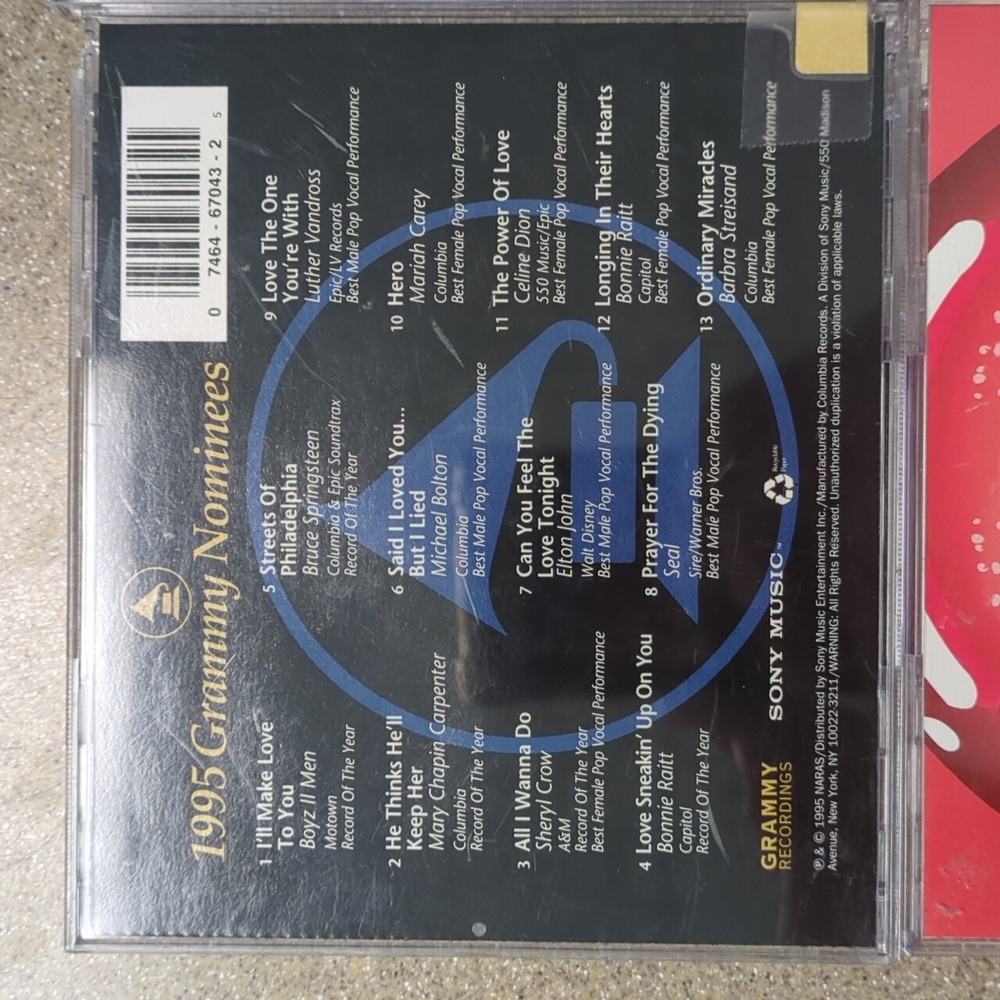1995 Grammy Nominees CD Collection - Picture 3 of 7